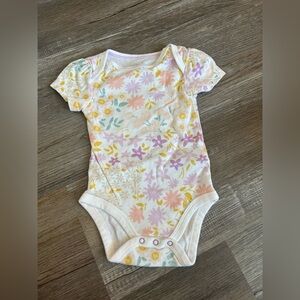 Cloud Island Floral Onesie